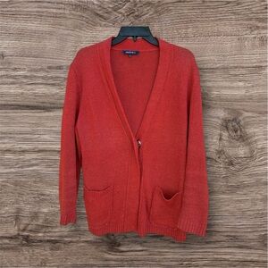 Lafayette 148 New York Hemp Cardigan Rust Size large